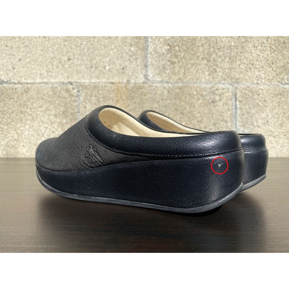 FLY London - Black Beak Leather Mule - Size 6.5 - 7 - Picture 9 of 14